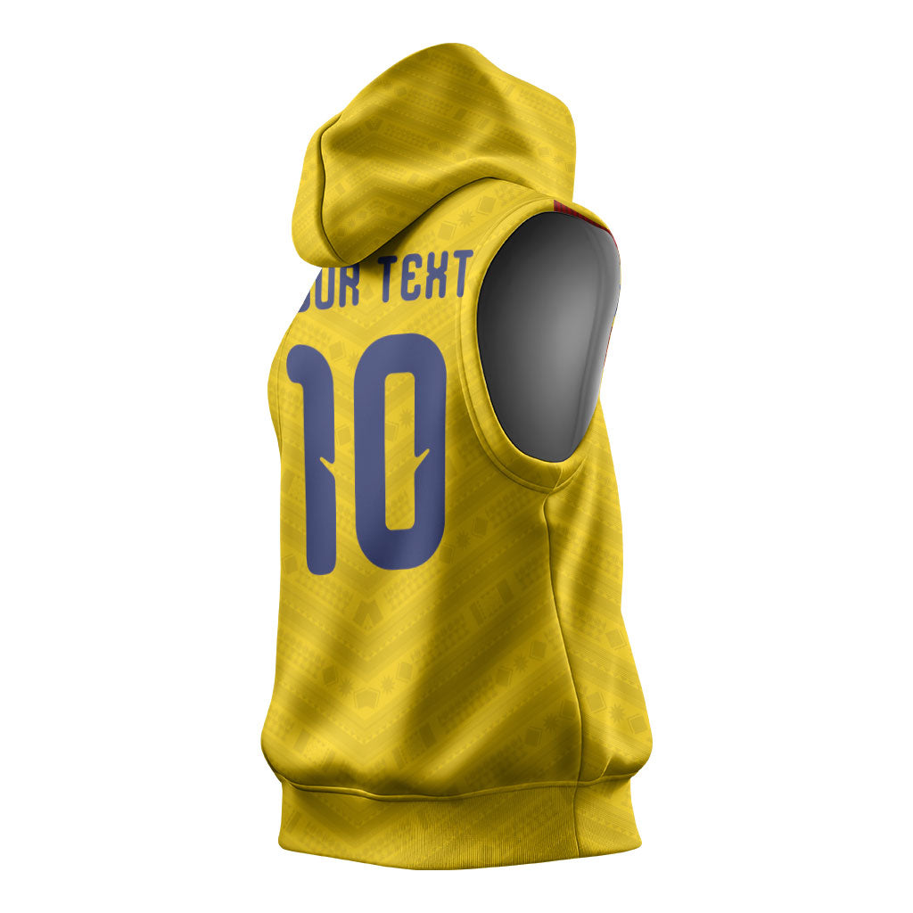 Colombia National Football Custom Sleeveless Hoodie Glory 2026 Inspired Sombrero Vueltiao