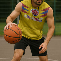 Colombia National Football Custom Sleeveless Hoodie Glory 2026 Inspired Sombrero Vueltiao