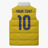 Colombia National Football Custom Sleeveless Puffer Jacket Glory 2026 Inspired Sombrero Vueltiao