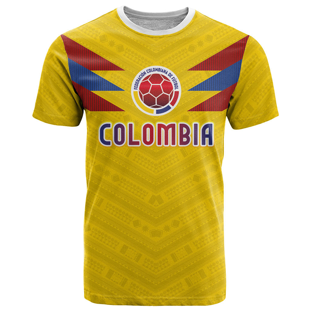 Colombia National Football Custom T Shirt Glory 2026 Inspired Sombrero Vueltiao