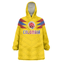 Colombia National Football Custom Wearable Blanket Hoodie Glory 2026 Inspired Sombrero Vueltiao