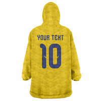 Colombia National Football Custom Wearable Blanket Hoodie Glory 2026 Inspired Sombrero Vueltiao
