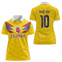 Colombia National Football Custom Women Polo Shirt Glory 2026 Inspired Sombrero Vueltiao