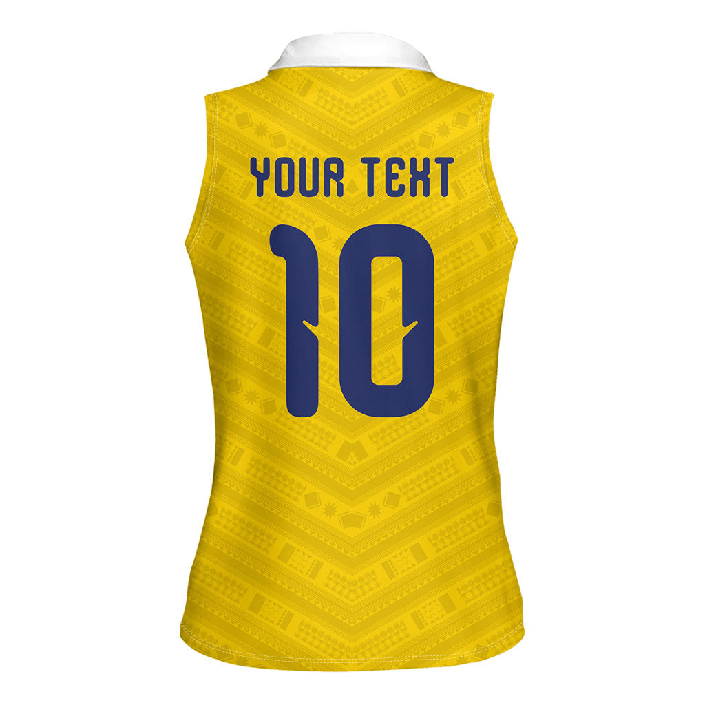 Colombia National Football Custom Women Sleeveless Polo Shirt Glory 2026 Inspired Sombrero Vueltiao