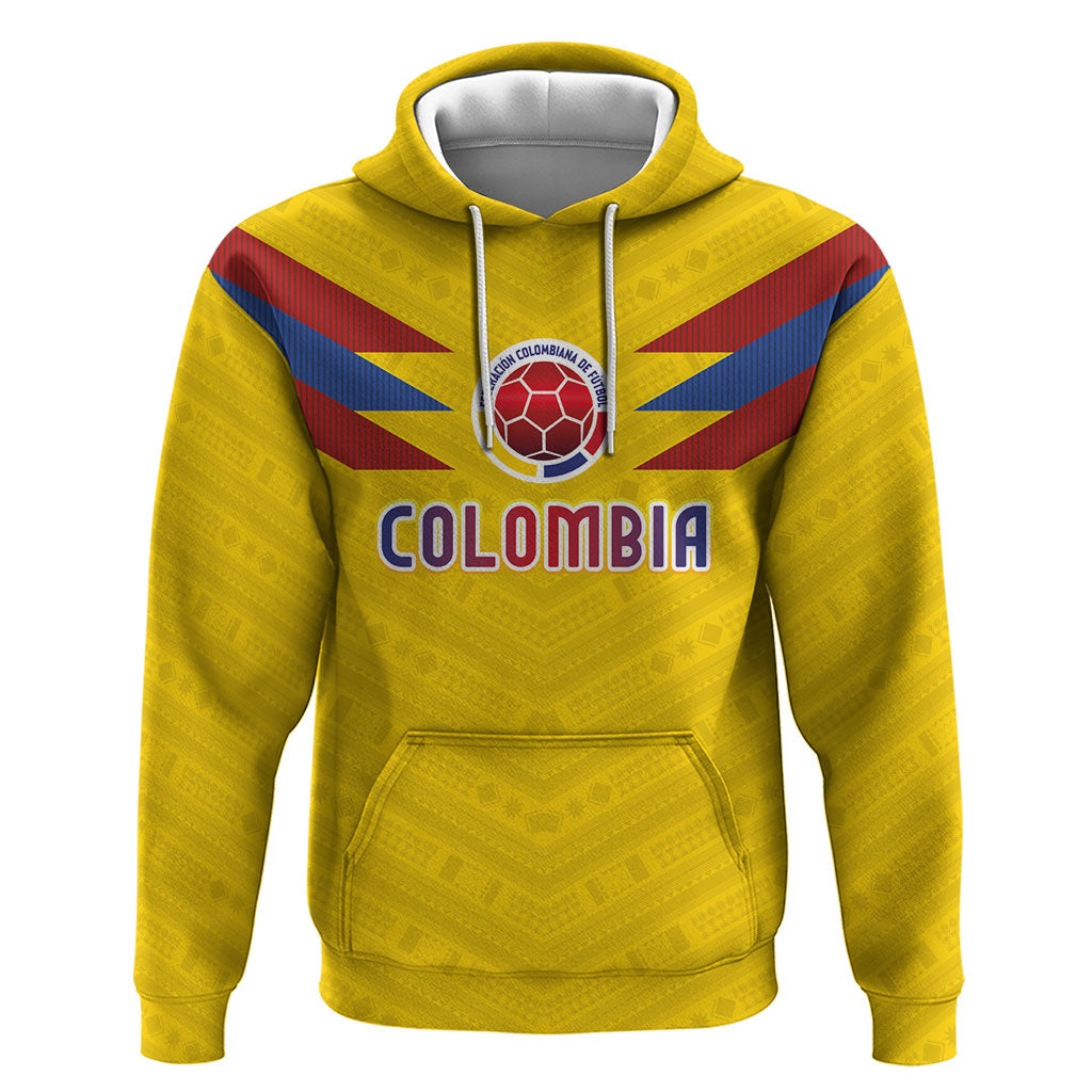 Colombia National Football Custom Zip Hoodie Glory 2026 Inspired Sombrero Vueltiao