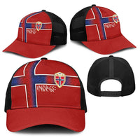 Norwegian Football 2026 Baseball Net Cap Norge Viking Ornament Red Color