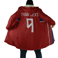 Norwegian Football Custom 2026 Cloak Norge Viking Ornament Red Color