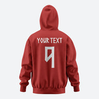 Norwegian Football Custom 2026 Hoodie Norge Viking Ornament Red Color