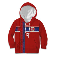 Norwegian Football Custom 2026 Kid Hoodie Norge Viking Ornament Red Color