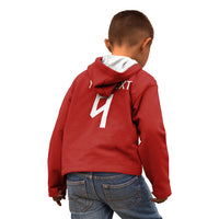 Norwegian Football Custom 2026 Kid Hoodie Norge Viking Ornament Red Color