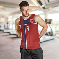 Norwegian Football Custom 2026 Men Tank Top Norge Viking Ornament Red Color
