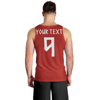 Norwegian Football Custom 2026 Men Tank Top Norge Viking Ornament Red Color