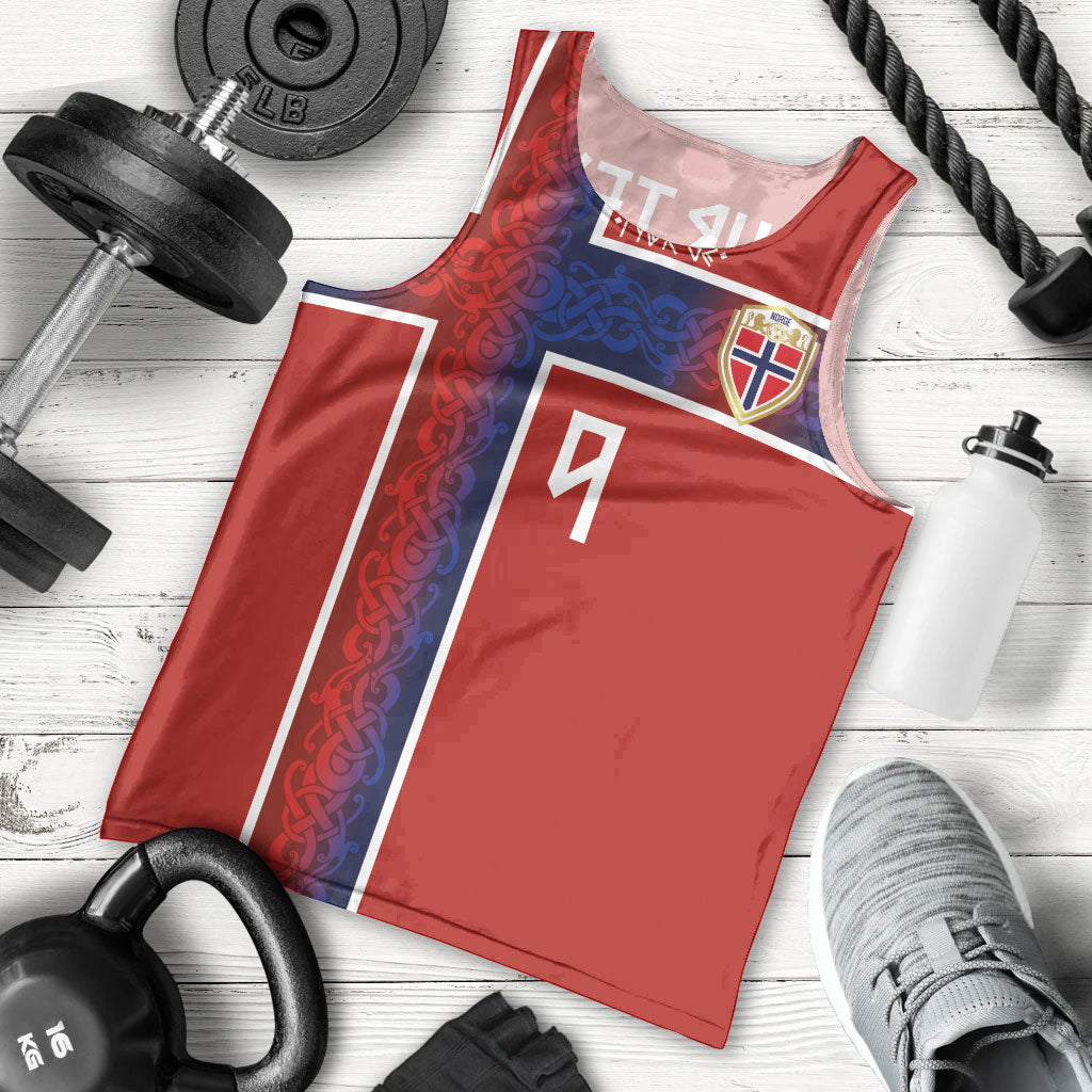 Norwegian Football Custom 2026 Men Tank Top Norge Viking Ornament Red Color
