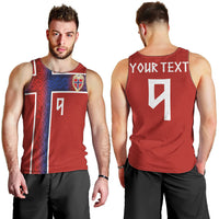 Norwegian Football Custom 2026 Men Tank Top Norge Viking Ornament Red Color