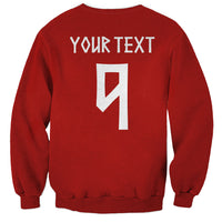 Norwegian Football Custom 2026 Sweatshirt Norge Viking Ornament Red Color