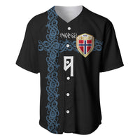 Norwegian Football Custom 2026 Baseball Jersey Norge Viking Ornament Black Color