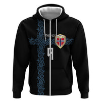 Norwegian Football Custom 2026 Hoodie Norge Viking Ornament Black Color