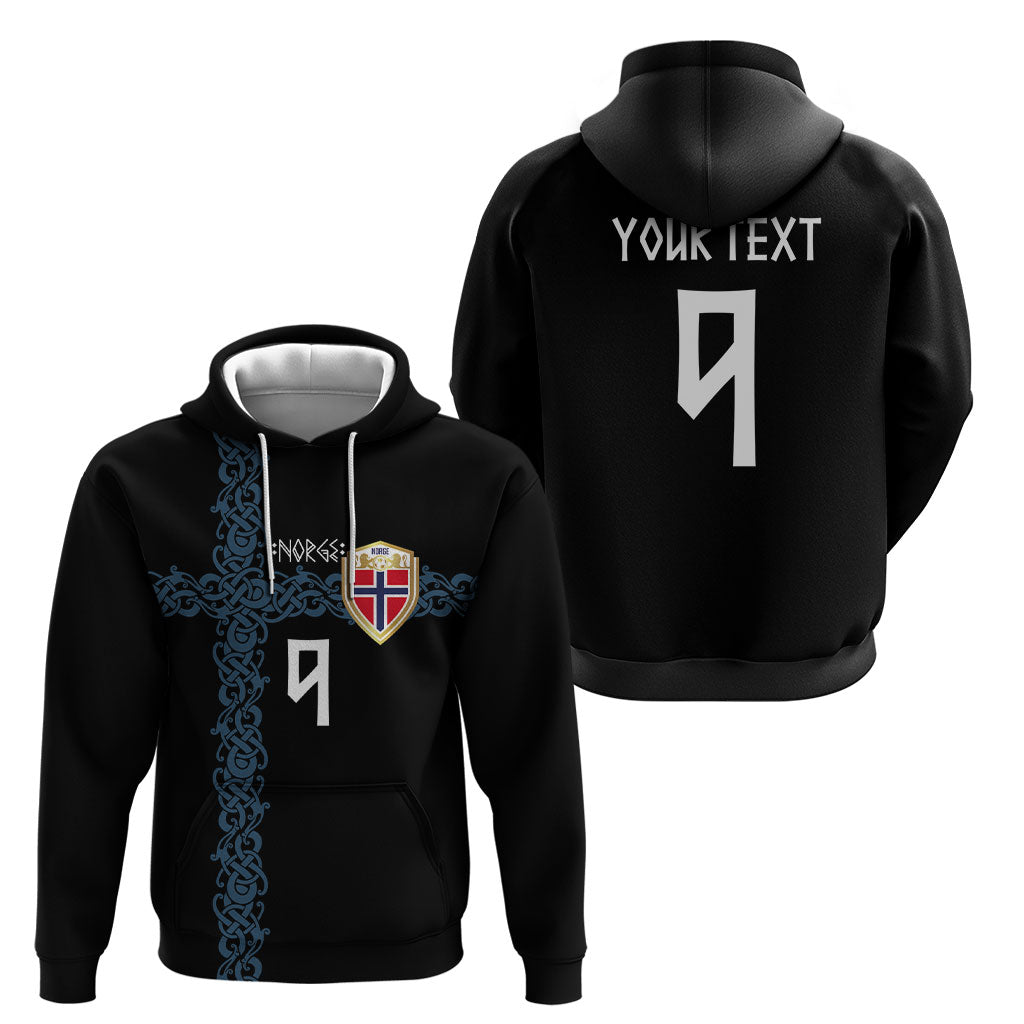 Norwegian Football Custom 2026 Hoodie Norge Viking Ornament Black Color