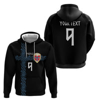 Norwegian Football Custom 2026 Hoodie Norge Viking Ornament Black Color