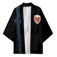 Norwegian Football Custom 2026 Kimono Norge Viking Ornament Black Color