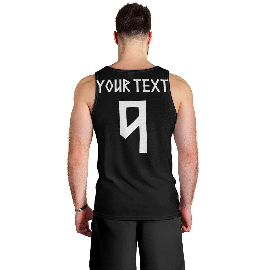 Norwegian Football Custom 2026 Men Tank Top Norge Viking Ornament Black Color