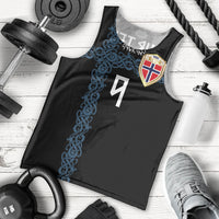 Norwegian Football Custom 2026 Men Tank Top Norge Viking Ornament Black Color