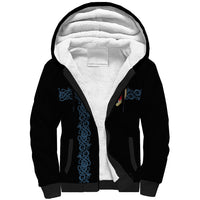 Norwegian Football Custom 2026 Sherpa Hoodie Norge Viking Ornament Black Color