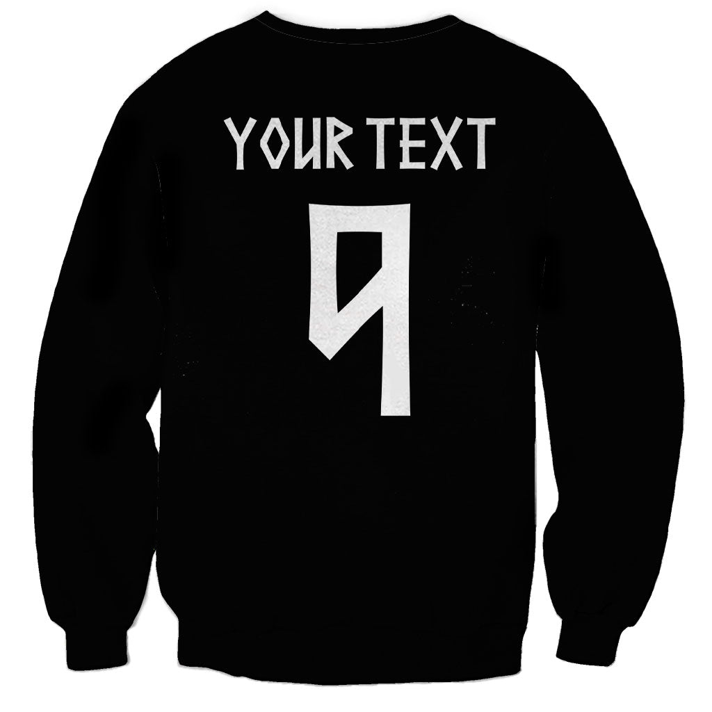 Norwegian Football Custom 2026 Sweatshirt Norge Viking Ornament Black Color