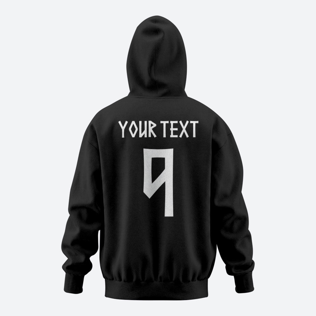Norwegian Football Custom 2026 Zip Hoodie Norge Viking Ornament Black Color