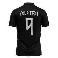 Norwegian Football Custom 2026 Zipper Polo Shirt Norge Viking Ornament Black Color