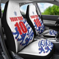 Custom England Football 2024 Road to The Champion Car Seat Cover Football's Coming Home - Wonder Print Shop
