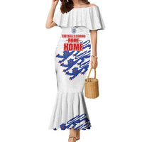 Custom England Football 2024 Road to The Champion Family Matching Mermaid Dress and Hawaiian Shirt Football's Coming Home - Wonder Print Shop