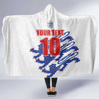 Custom England Football 2024 Road to The Champion Hooded Blanket Football's Coming Home