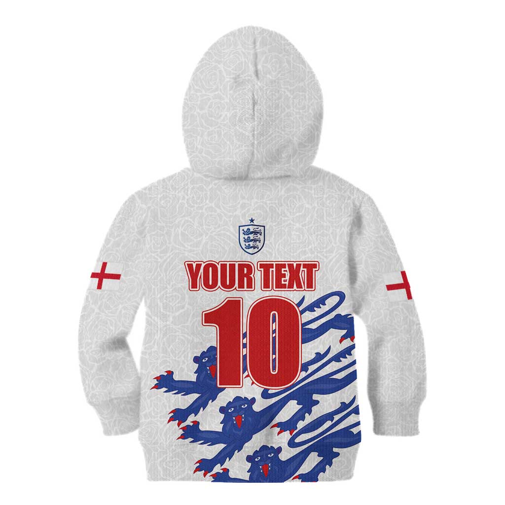 Custom England Football 2024 Road to The Champion Kid Hoodie Football's Coming Home - Wonder Print Shop