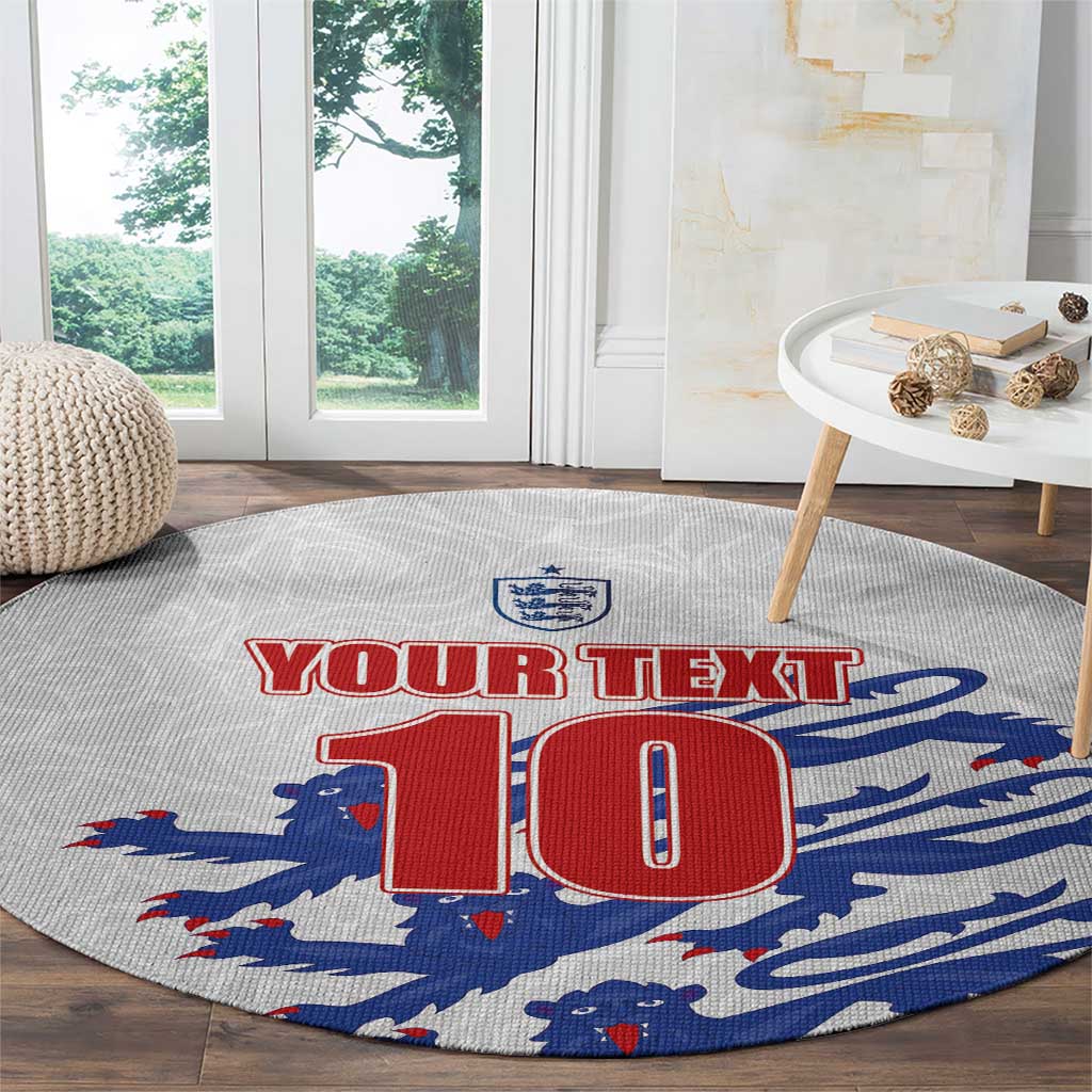 Custom England Football 2024 Road to The Champion Round Carpet Football's Coming Home