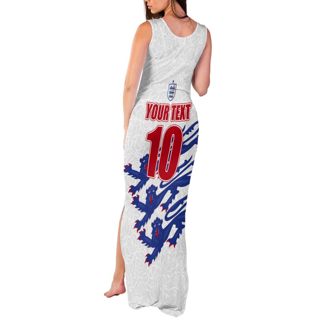 Custom England Football 2024 Road to The Champion Tank Maxi Dress Football's Coming Home - Wonder Print Shop