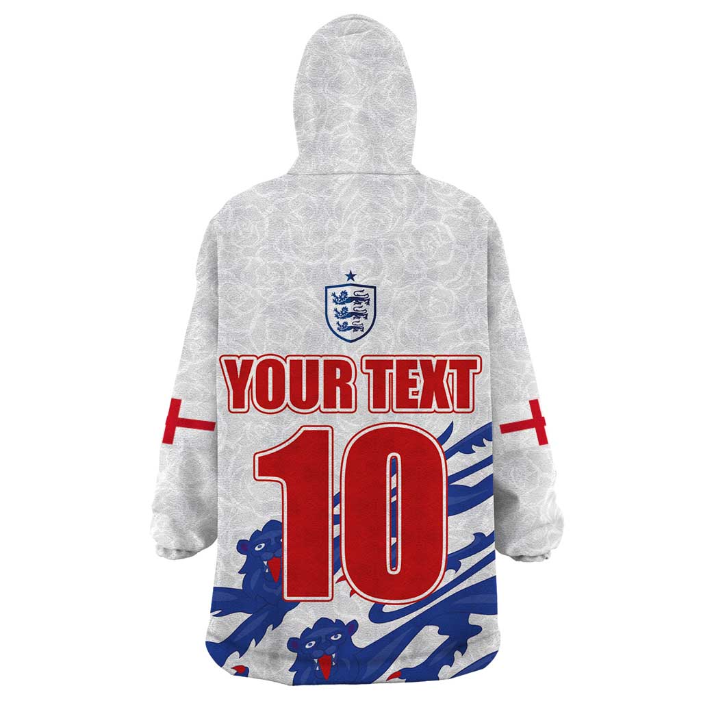 Custom England Football 2024 Road to The Champion Wearable Blanket Hoodie Football's Coming Home - Wonder Print Shop