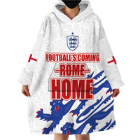 Custom England Football 2024 Road to The Champion Wearable Blanket Hoodie Football's Coming Home - Wonder Print Shop