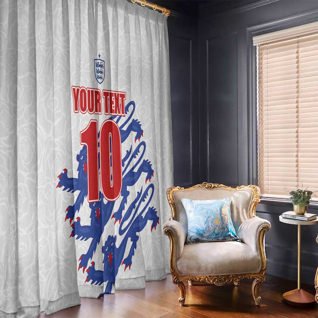 Custom England Football 2024 Road to The Champion Window Curtain Football's Coming Home - Wonder Print Shop