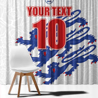 Custom England Football 2024 Road to The Champion Window Curtain Football's Coming Home - Wonder Print Shop