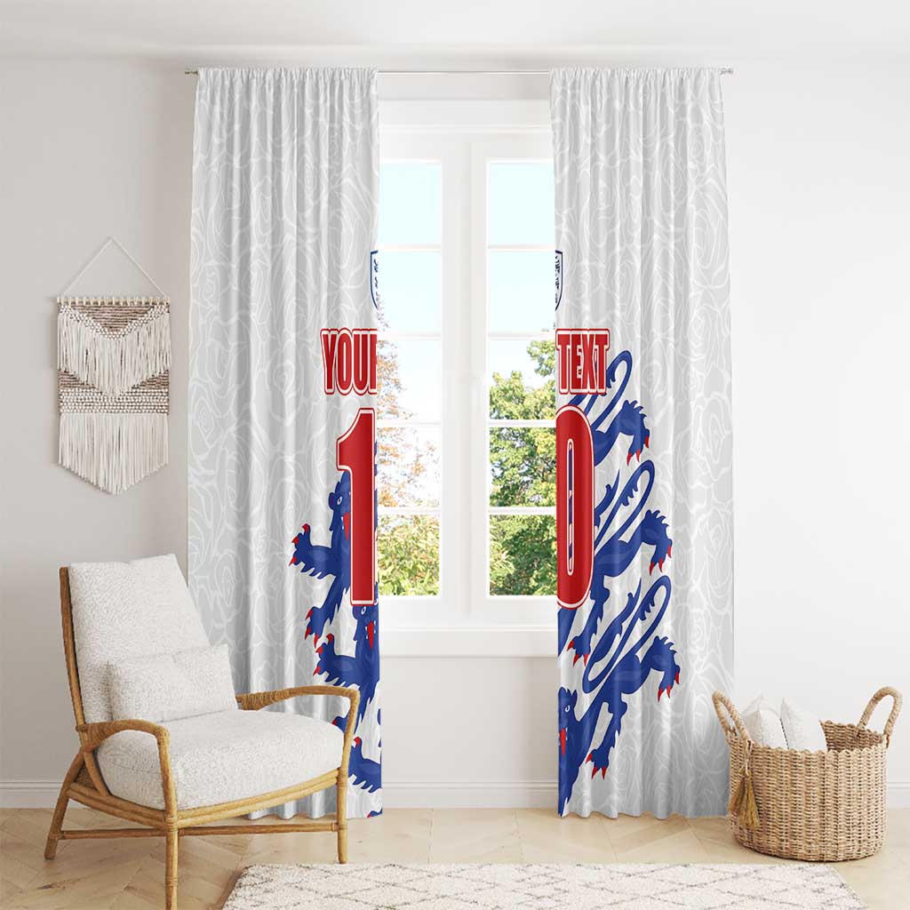 Custom England Football 2024 Road to The Champion Window Curtain Football's Coming Home - Wonder Print Shop