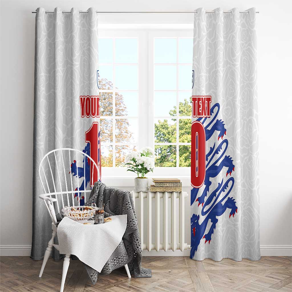 Custom England Football 2024 Road to The Champion Window Curtain Football's Coming Home - Wonder Print Shop