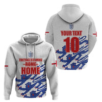 Custom England Football 2024 Road to The Champion Zip Hoodie Football's Coming Home - Wonder Print Shop