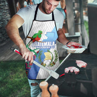 Guatemala Independence Day Apron Resplendent Quetzal with Coat of Arms and Maya Textiles - Wonder Print Shop