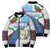 Guatemala Independence Day Bomber Puffer Jacket Resplendent Quetzal with Coat of Arms and Maya Textiles - Wonder Print Shop