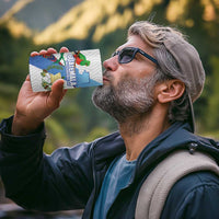 Guatemala Independence Day 4 in 1 Can Cooler Tumbler Resplendent Quetzal with Coat of Arms and Maya Textiles - Wonder Print Shop