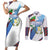 Guatemala Independence Day Couples Matching Short Sleeve Bodycon Dress and Long Sleeve Button Shirt Resplendent Quetzal with Coat of Arms and Maya Textiles - Wonder Print Shop