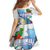Guatemala Independence Day Family Matching Off The Shoulder Long Sleeve Dress and Hawaiian Shirt Resplendent Quetzal with Coat of Arms and Maya Textiles - Wonder Print Shop