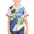 Guatemala Independence Day Family Matching Off The Shoulder Long Sleeve Dress and Hawaiian Shirt Resplendent Quetzal with Coat of Arms and Maya Textiles - Wonder Print Shop