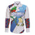 Guatemala Independence Day Family Matching Short Sleeve Bodycon Dress and Hawaiian Shirt Resplendent Quetzal with Coat of Arms and Maya Textiles - Wonder Print Shop
